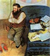 Edgar Degas The Portrait of Martelli Spain oil painting artist